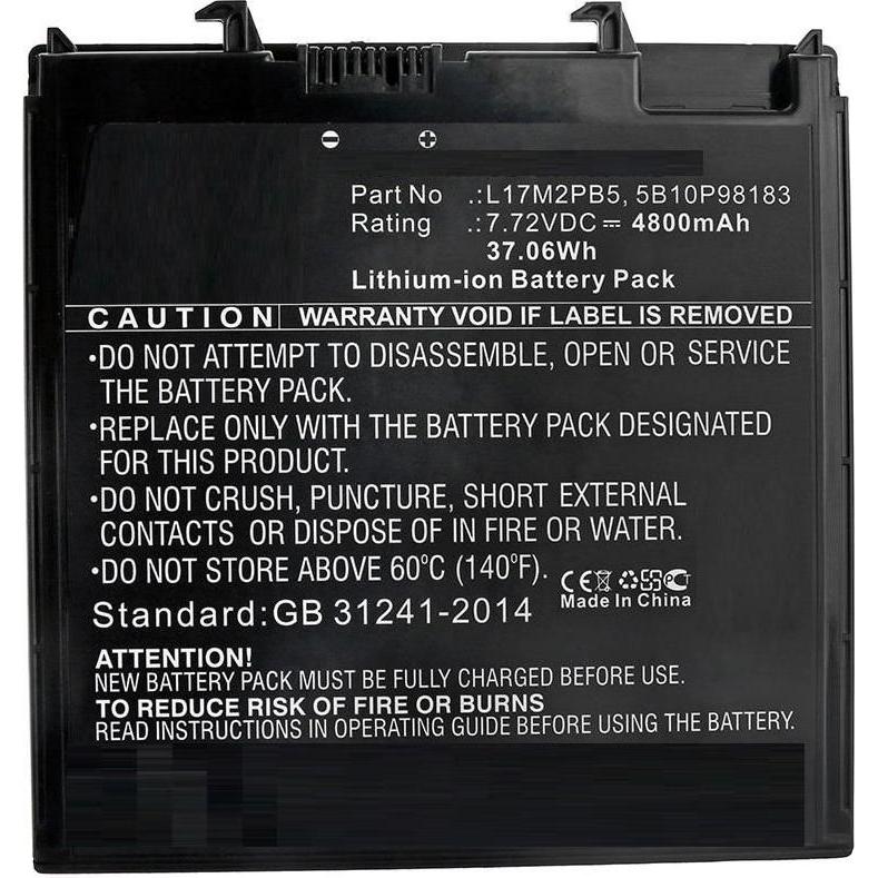 Thumbnail - CoreParts Laptop Battery for Lenovo (4800 mAh), Notebook Akku, Schwarz