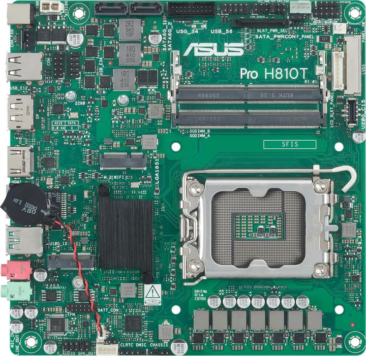 ASUS PRO H810T-CSM (LGA 1851, Intel H810, Mini-ITX)