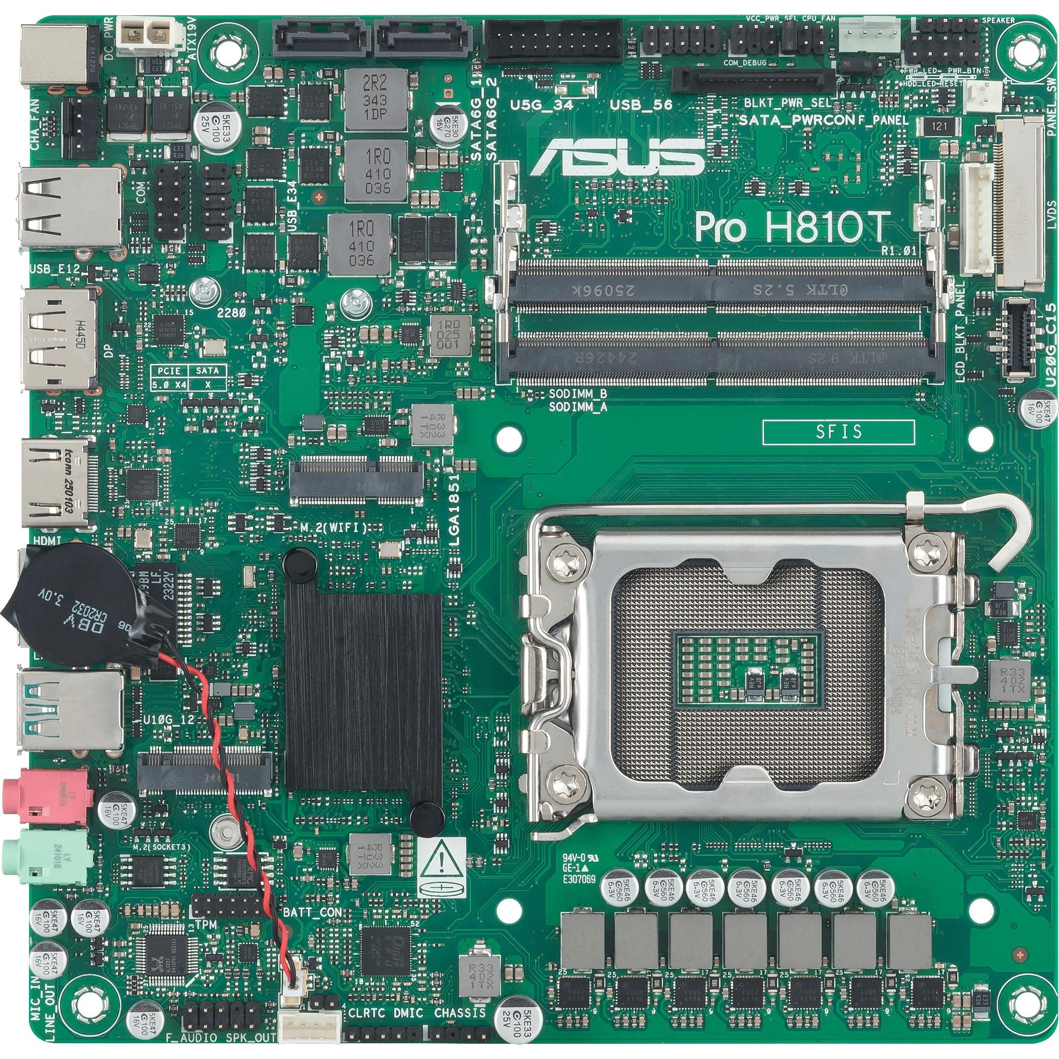 ASUS PRO H810T-CSM (LGA 1851, Intel H810, Mini-ITX), Mainboard