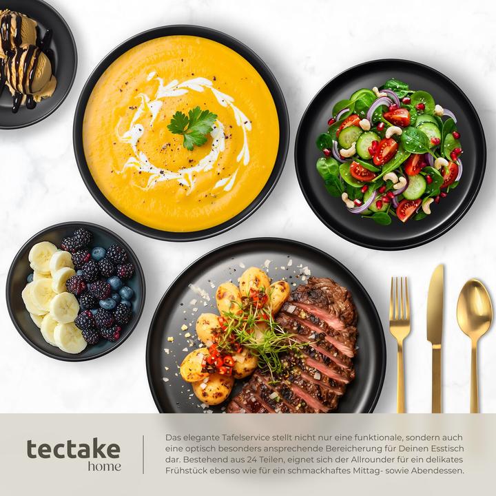 Actual product image tectake Kitchen starter set for 6 people with crockery, pots etc. (40 pcs.)