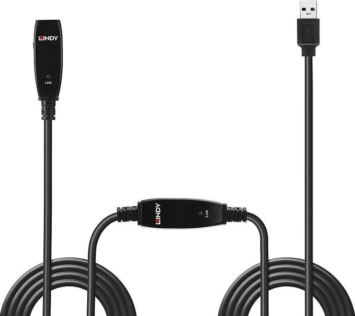 Produktbild Lindy USB 3.0 Aktivverlängerung Slim (15 m, USB 3.0)