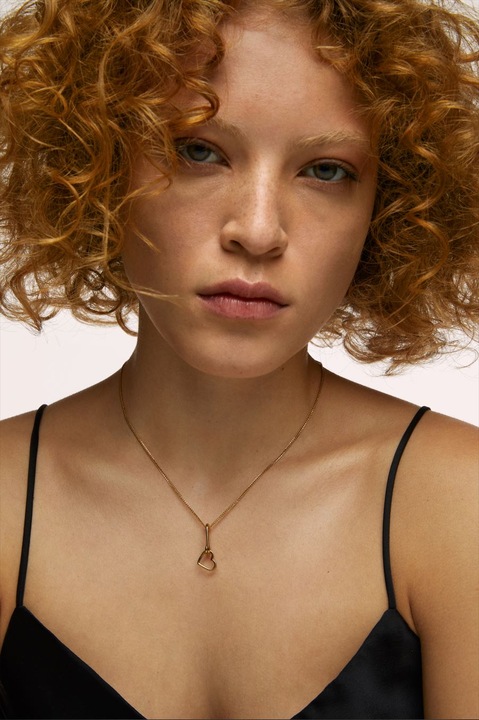 Produktbild Hey Harper Looped Heart Necklace (14k Gold plattiert, PVD Beschichtung)