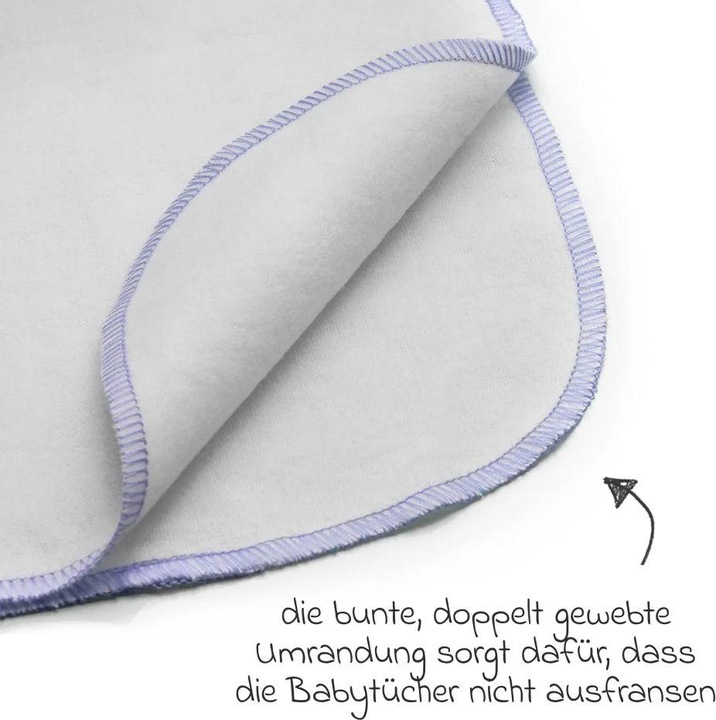 Produktbild Makian Moltontücher Molton Flanell Baby Waschlappen 9er Pack 30 x 30 cm (30 cm, 30 cm)