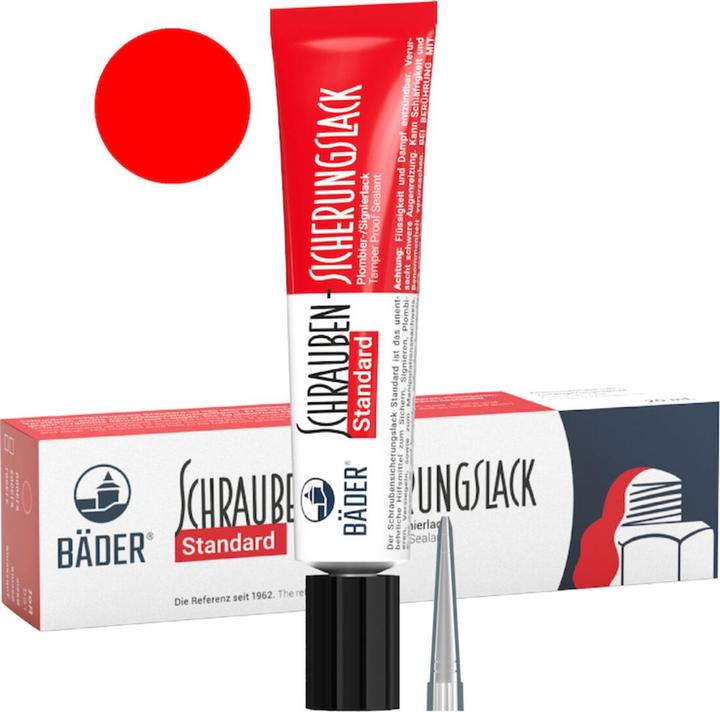 Produktbild Bäder Schraubensicherungslack Standard rot, Tube 20ml (20 ml)