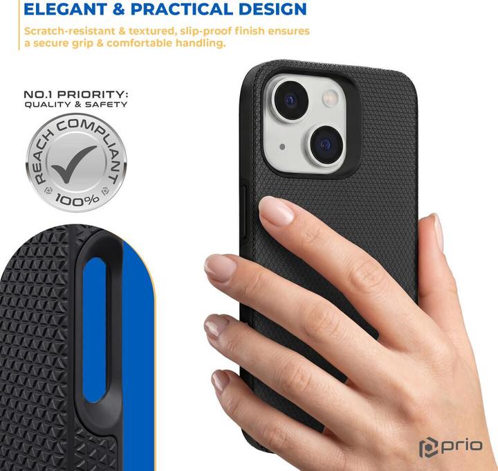 Actual product image prio Protective Cover for iPhone 15 (6.1in) black (Apple iPhone 15)