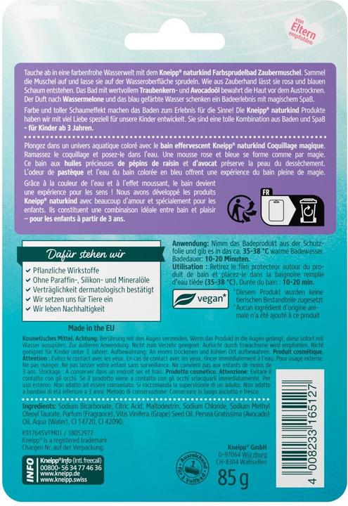 Actual product image Kneipp Naturkind Magic Shell (Bath pearls)