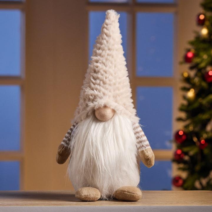 Image du produit G. Wurm Lutin en textile beige (L/H/P) 16x32x11cm