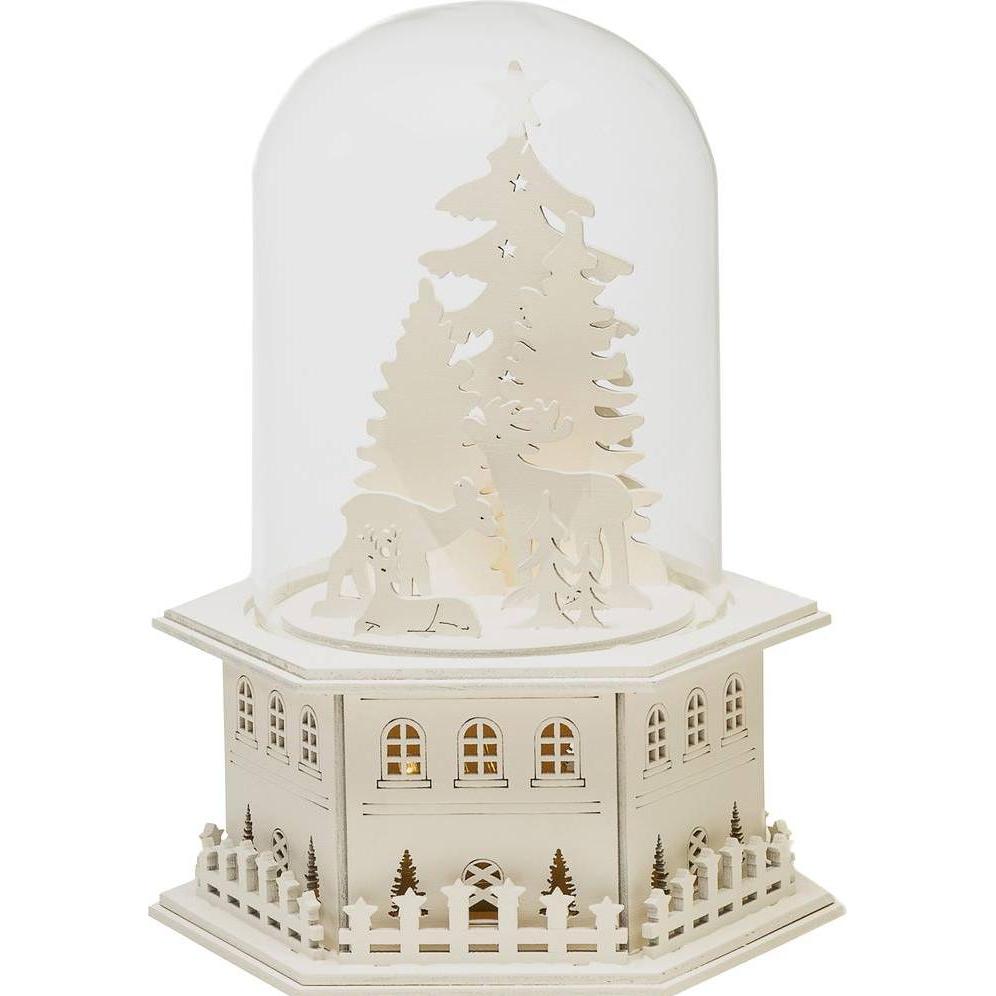 Konstsmide, Weihnachtsbeleuchtung, LED Szenerie Holzsilhouette