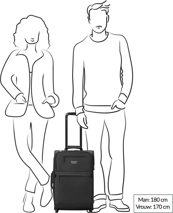 Produktbild Delsey Maubert 2.0 2 Rollen Kabinentrolley 55 cm mit Dehnfalte (45 l)