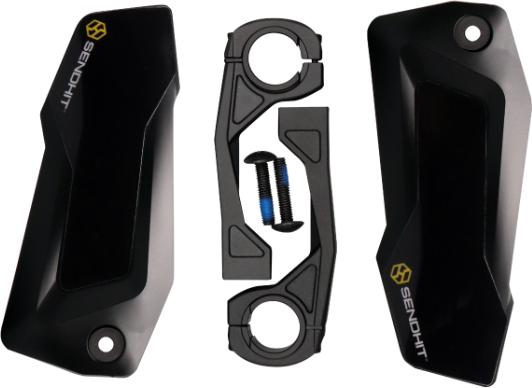 Actual product image Sendhit Nock Handguards V3, schwarz mit schwarzer Halterung