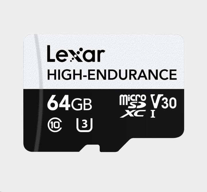 Image du produit Lexar MÉMOIRE MICRO SDXC 64GB UHS-I/LMSHGED064G-BCNNG (64 Go, microSDHC, U3, UHS-I)