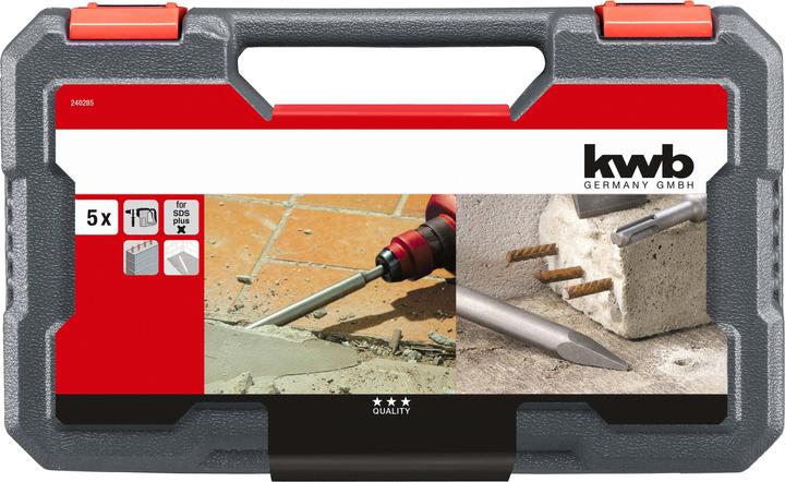 Actual product image kwb Chisel set SDS PLUS CHISEL SET 5 TLG. (140 mm)