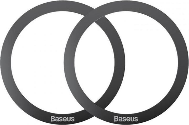 Actual product image Baseus Halo Series Magnetic Metal Ring2pcs/packBlack