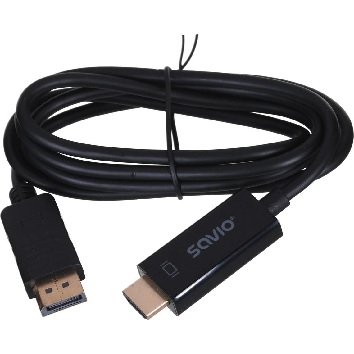 Thumbnail - Savio CL-56 (1.50 m, DisplayPort), Video Kabel