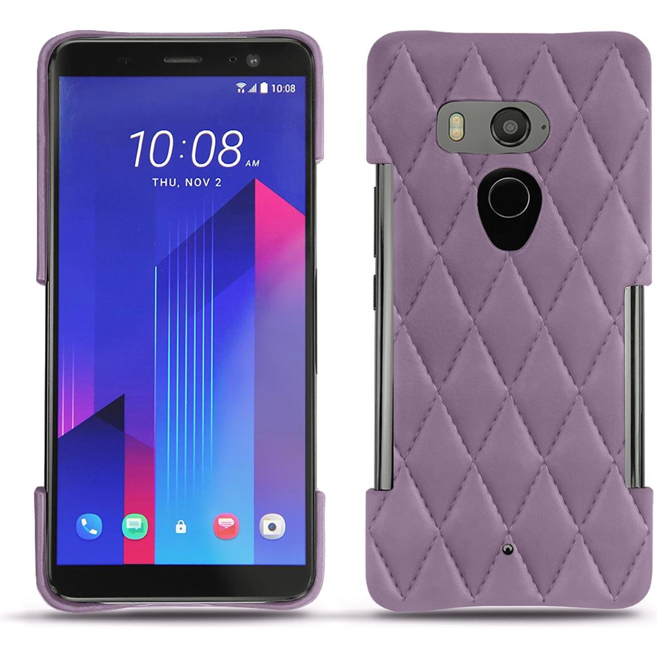 Noreve Lederschutzhülle (HTC U11+), Smartphone Hülle, Violett