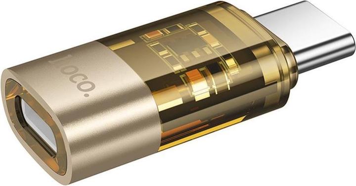 Produktbild Hoco Cable Adapter USB C to Lightning UA36D transparent gold (Lightning, USB Typ C)