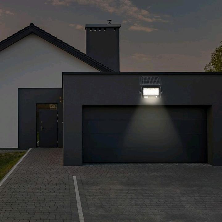 Produktbild V-TAC VT78810 10W LED Solar Fluter Abnehmbarer schwarzer Körper 4000K (1100 lm, IP65)