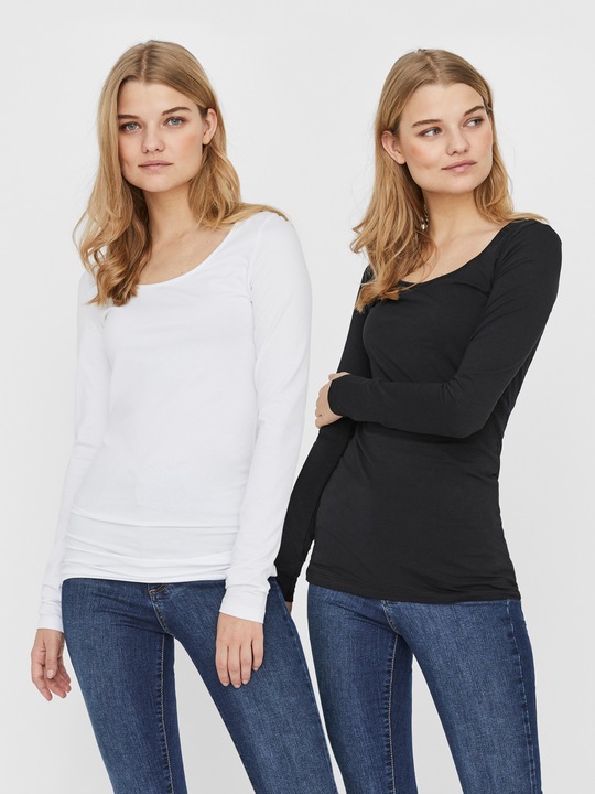 Immagine prodotto Vero Moda Camicetta a maniche lunghe 2-Pack (L)