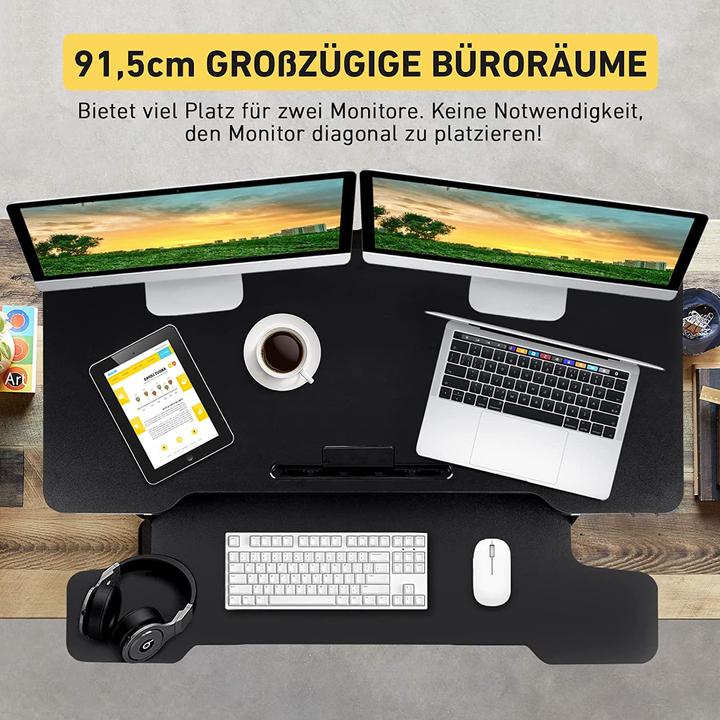 Produktbild Kidinix Hoehenverstellbarer Schreibtisch mit Tastaturablage 92 x 41cm
