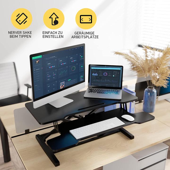 Produktbild Kidinix Hoehenverstellbarer Schreibtisch mit Tastaturablage 92 x 41cm