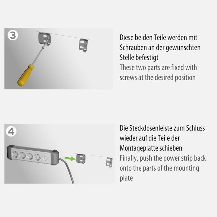 Actual product image Brennenstuhl Premium Protect-Line PDU, 8 sockets, 3m, Silver/gray, with switch and surge protecti...