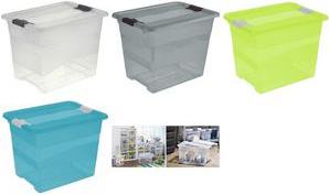 Immagine prodotto keeeper Contenitore ""cornelia"", 24 litri, grigio cristallo trasparente, con coperchio, coperchio con (24 l)