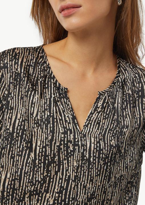 Image du produit Comma Bluse Tunikabluse mit All-over-Print aus Satin (38)