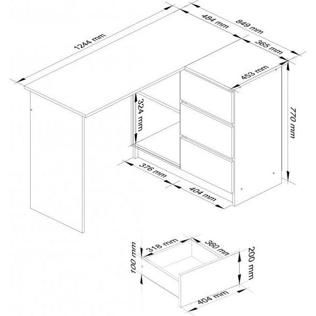 Thumbnail - Akord Furniture Factory, Schreibtisch, IP0P3SBIA001