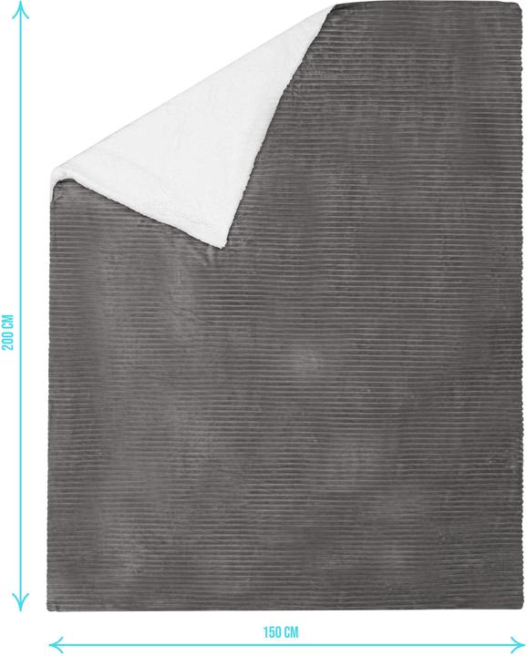 Actual product image Aspero Flanell Kuscheldecke 150x200 cm Ezeiza (200 x 150 cm)