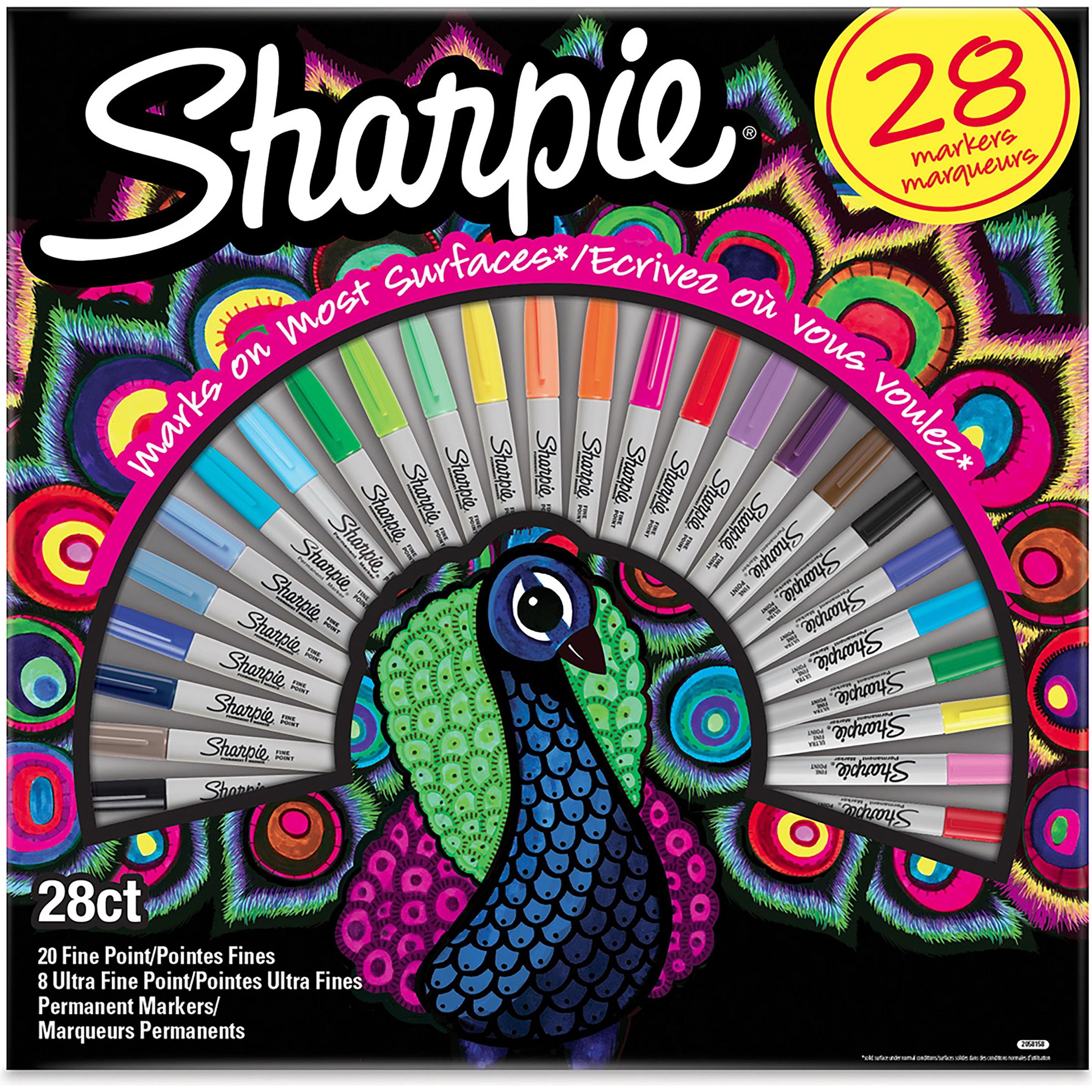 Sharpie, Evidenziatori, Set di pennarelli permanenti "Peacock (28 x)
