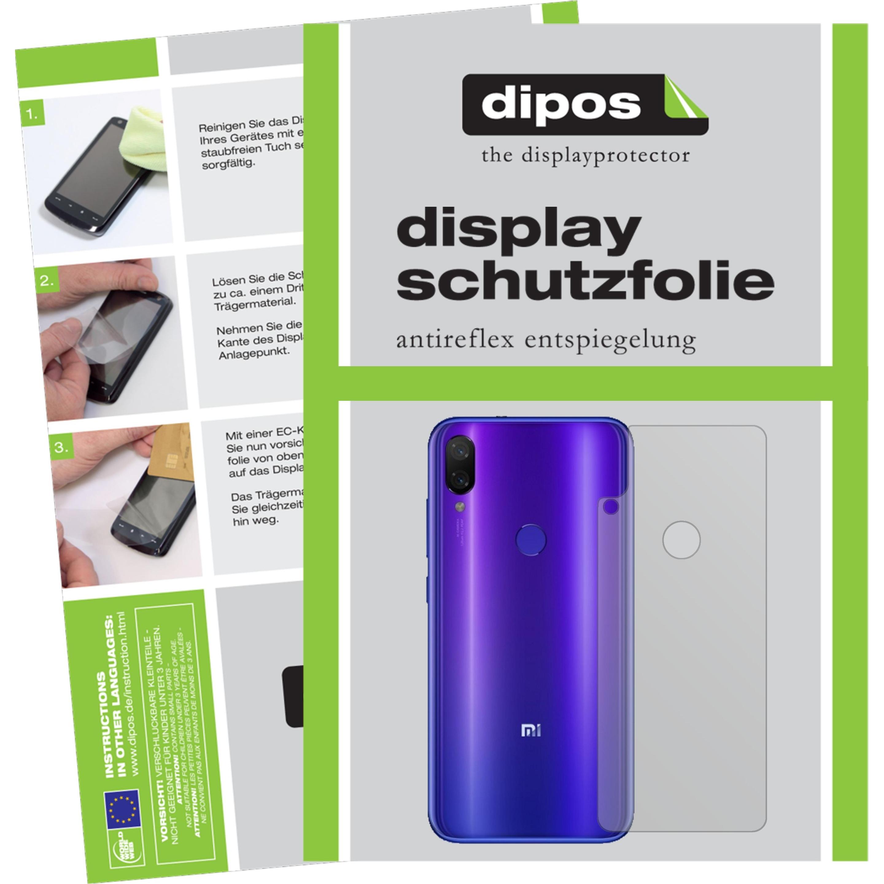 Dipos Displayschutzfolie Antireflex (2 Stück, Xiaomi Mi Play), Smartphone Schutzfolie, Transparent