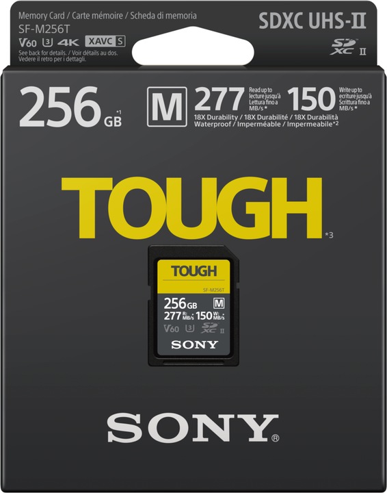 Actual product image Sony SF-M Tough (256 GB, SDXC, U3, UHS-II)