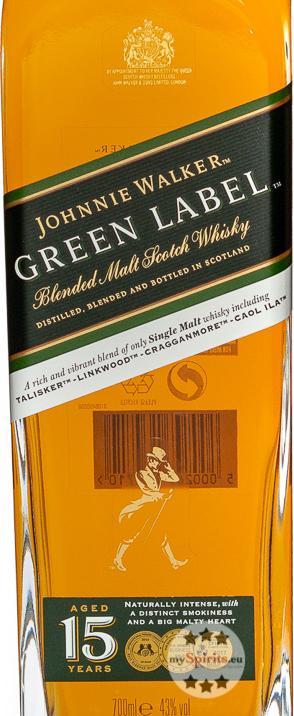 Produktbild Johnnie Walker Green Label (1 x 70 cl)