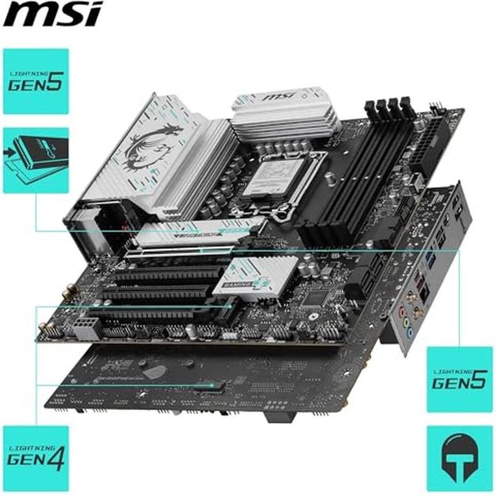 Produktbild MSI B860M GAMING PLUS WIFI (LGA 1851, Intel B860, mATX)