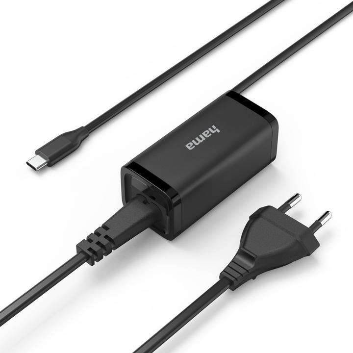 Produktbild Hama Universal-USB-C-Notebook-Netzteil, GaN, Power Delivery (PD), 5-20V/45W (45 W)