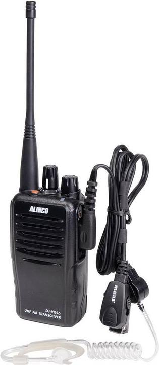 Actual product image Alinco Team-Set DJ-VX-46 + KEP-24-AL 150101 PMR-Handfunkgerät 5er Set