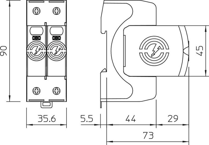 Actual product image OBO Bettermann OBO SurgeController V20 two-pole 280V