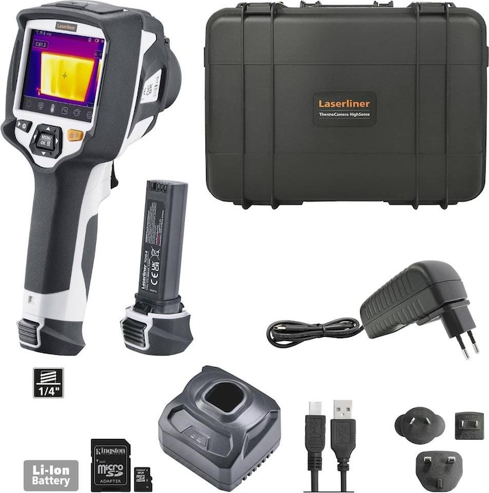 Actual product image Laserliner ThermoCamera HighSense Pro thermal imaging camera -20 to +650°C 384 x 288 pixels 9Hz