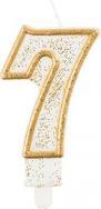 Productafbeelding GoDan Kerzenzahl 7. Geburtstag, Goldkontur (1 Pcs.)