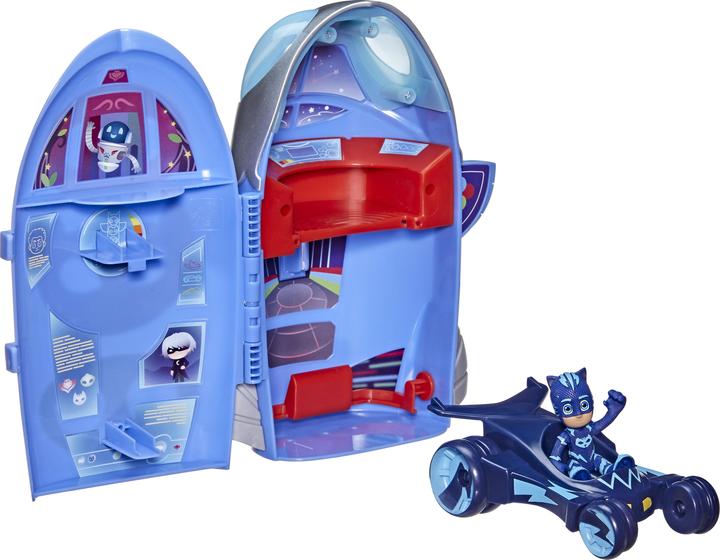 Actual product image PJ Masks 2 in 1 headquarters playset, headquarters and rocket, action figure toy for kin