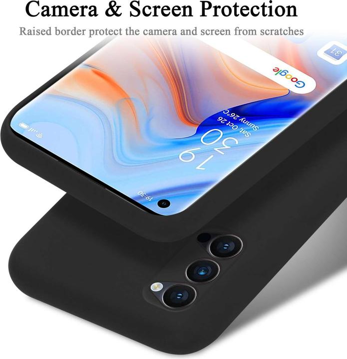 Actual product image Cadorabo Bumper Case for Oppo Reno4 PRO TPU Liquid Silicone Cover for Oppo Reno4 PRO (Oppo Reno 4 Pro)