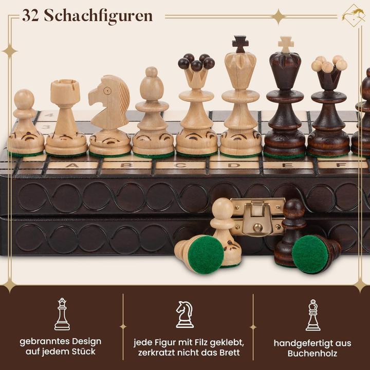 Image du produit Master of Chess Handgefertigtes Schachspiel-Set