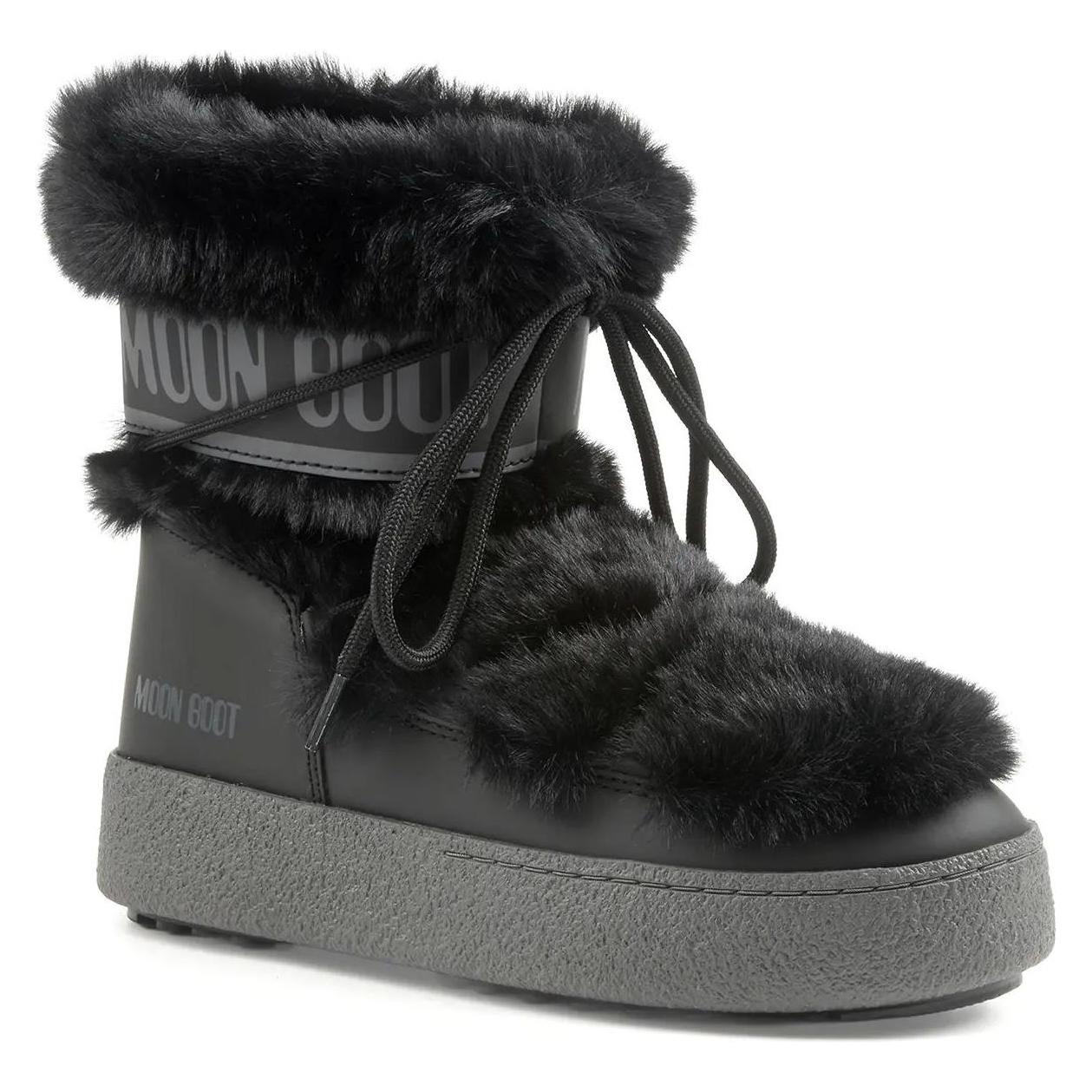 Moon Boot, Unisex, Boots + Stiefel, Ltrack Faux Fur Wp, Schwarz, (37)