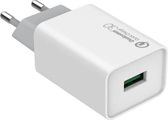 Produktbild Colorway AC Charger 1USB Quick Charge 3.0 1xUSB, White, 5 V, 18 W, 3.0 A (18 W, 1 Port)