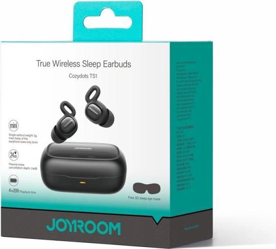 Produktbild Joyroom JR-TS1 TWS-Kopfhörer der Cozydots-Serie mit Bluetooth 5.3 und Geräuschunterdrückung – Weiss (NC, 4 h, Kabellos)