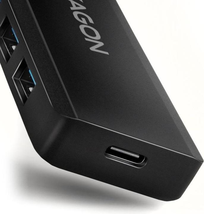 Actual product image Axagon HUE-C1A 4-port 5 Gbit (USB-C, 4 Ports)