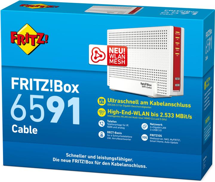 Actual product image FRITZ! Box 6591 Cable