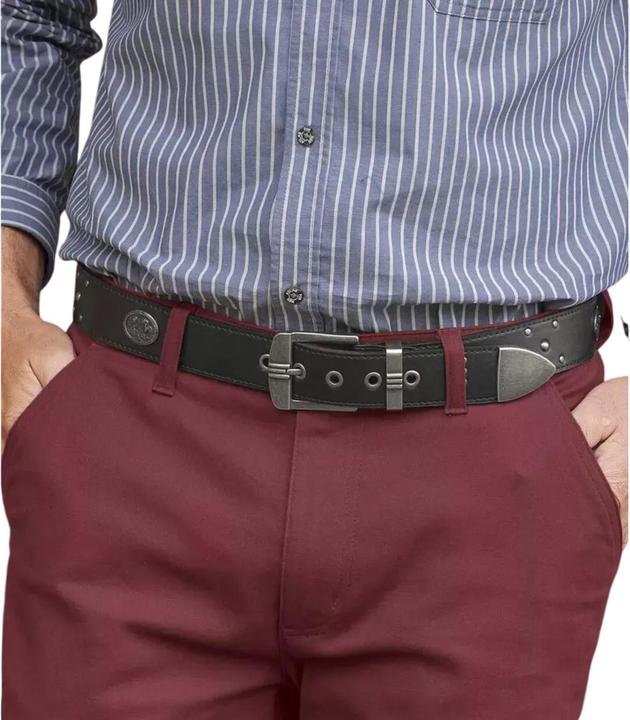 Actual product image Atlas For Men Mens Rivet Split Leather Belt