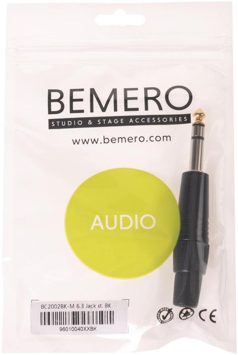 Produktbild Bemero Klinkenstecker BC2002BK-M