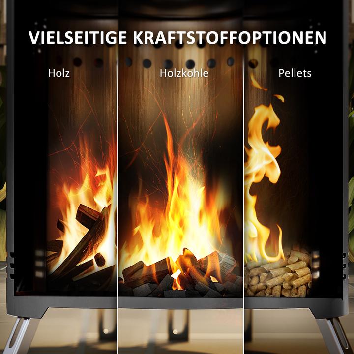 Produktbild Outsunny Feuerschale Edelstahl Grau (16 cm)